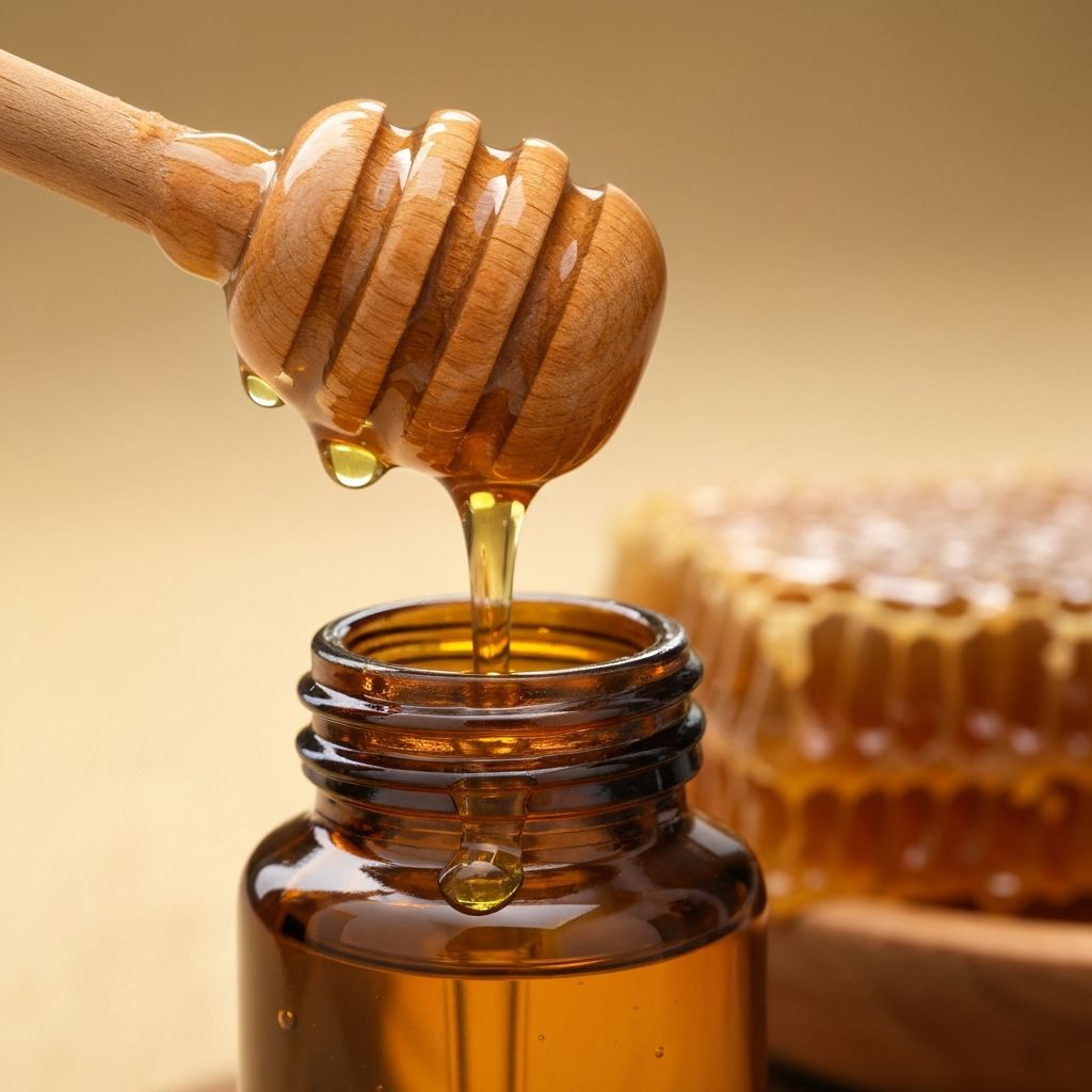 Golden honey oils for skincare